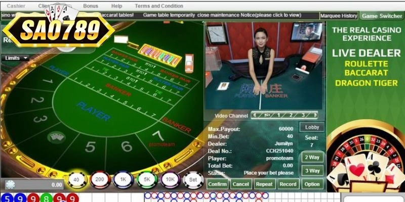 Cách chia bài ở Baccarat online