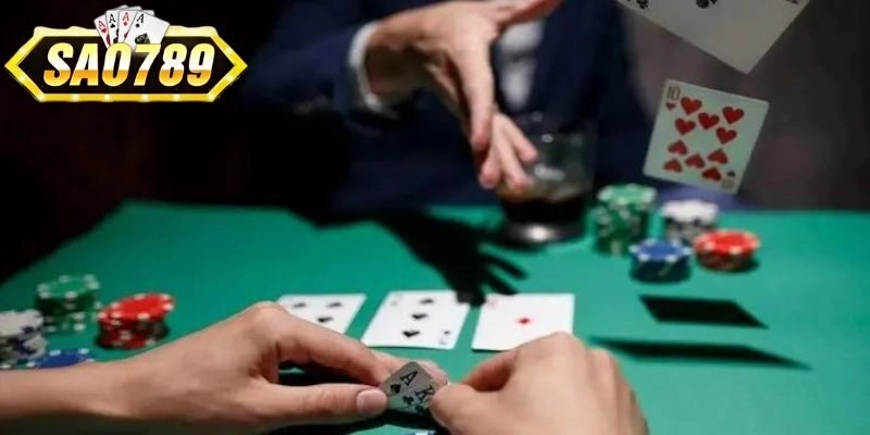 Thao tác cần thực hiện trong 1 ván Poker 2 lá