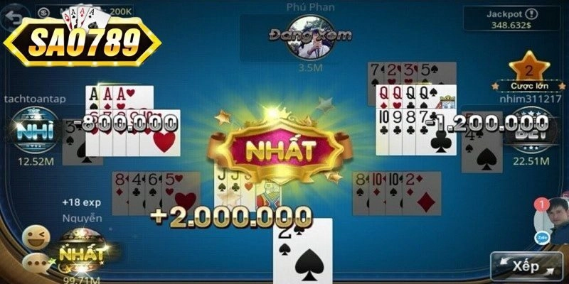 Bài Phỏm - Tá Lả rất được yêu thích trên nhà cái