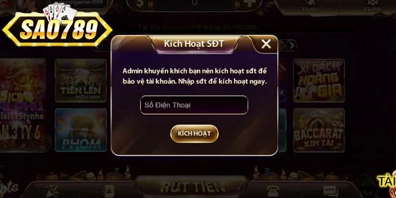 Điều kiện tạo tài khoản thành công